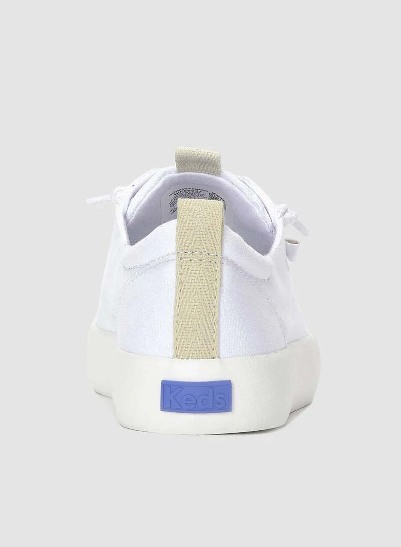 كيدز ك سنيكرز نسائي قماش كاجوال أبيض